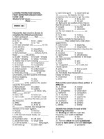 FIRSTSEMESTER ENGLISH EXAM CLASS 11AB