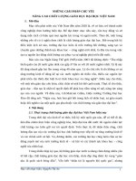 ĐỀ TÀI TIỂU LUẬN MÔN GD ĐH VN & TG