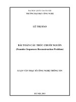 Bài toán cấu trúc chuỗi nguồn = founder sequences reconstruction problem 