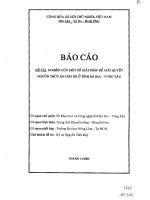 Nghiên cứu một số giải pháp để giải quyết nguồn thức ăn cho bò ở tỉnh bà rịa vũng tàu 