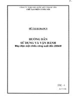 Hướng dẫn sử dụng vận hành máy điện một chiều 