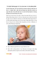 Các bệnh thường gặp ở trẻ vào mùa mưa và cách phòng bệnh