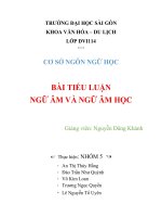 Ngữ âm và ngữ âm học_Nhóm 5