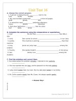 Grammar space 2 unit test 16 