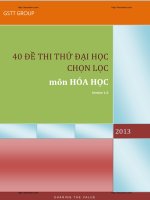 40 đề hóa học chọn lọc
