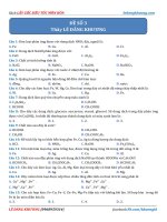 đề hóa số 3 thầy lê đăng khương