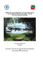 Đề tài nghiên cứu về cộng đồng dân cư có ít đại diện trong các chi hội nghề cá ở đầm phá tam giang – cầu hai tỉnh thừa thiên huế, việt nam