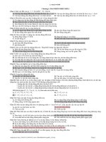 Lý thuyết chương I Dao động điều hòa có đáp án