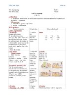 Giáo án Tiếng Anh 6 unit 2: At school