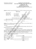 KỲ KHẢO SÁT TUYỂN SINH LỚP 6  BÀI KHẢO SÁT: TỰ LUẬN