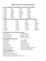 Bài tập unit 9 lớp 6 