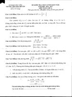 Đề thi khảo sát chất lượng đầu năm môn Toán lớp 11 trường THPT Hàn Thuyên, Bắc Ninh năm học 2016 - 2017