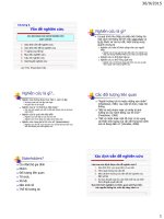 Chuong 3  xac dinh van de muc tieu cau hoi va gia thiet