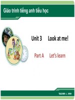 giáo trình tiếng anh cho học sinh tiểu học (  Look at me  )