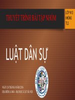 Vụ án Luật dân sự  Tranh chấp tài sản