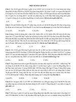 MỘT SỐ BÀI TÂP TỔNG HỢP HAY