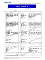 TOEIC PART 5  tiet 14