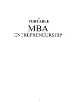 The portable MBA in entrepreneurship