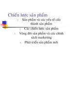 BÀI GIẢNG CHIẾN lược sản PHẨM 
