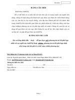 Bang khao sat hanh vi mua sam