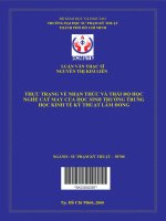 Thực trạng về nhận thức và thái độ học nghề cắt may của học sinh trường trung học kinh tế kỹ thuật lâm đồng 