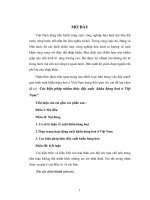 Tiểu luận các biện pháp nhằm thúc đẩy xuất khẩu hàng hoá ở việt nam