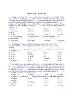 CLOZE TEXT EXCERCISES