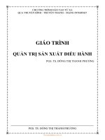QUẢN TRỊ điều HÀNH sản XUẤT 