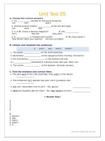 Grammar space 2 unit test 05 