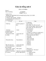 Giáo án Tiếng Anh 6 unit 2: At school
