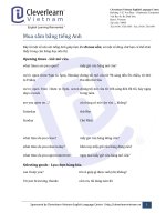 Cách mua sắm bằng tiếng Anh