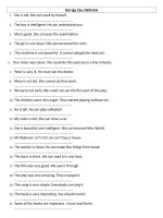 Bài tập câu ENOUGH .