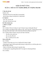 Giáo án Ngữ văn 8 bài: Từ tượng hình, từ tượng thanh