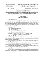 Kết quả kiểm kê đất đai và xây dựng bản đồ hiện trạng sử dụng đất năm 2014 xã ngok bay, thành phố kom tum 