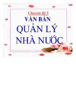 BÀI GIẢNG văn bản QUẢN lý NHÀ nước 