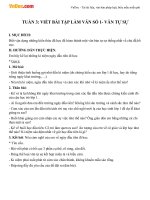 Giáo án Ngữ văn 8 bài 3: Viết bài tập làm văn số 1