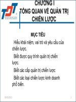 TỔNG QUAN VỀ QUẢN TRỊ CHIẾN LƢỢC