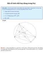 Các tính chất hay trong hình học phẳng oxy