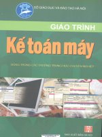GIÁO TRÌNH kế TOÁN máy 