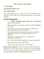 How to write a paragraph
