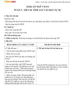 Giáo án Ngữ văn 8 bài: Tóm tắt văn bản tự sự