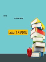 Bài giảng môn tiếng anh lớp 10 UNIT 13:  FILMS AND CINEMA