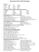 Bài tập unit 7 lớp 6 