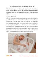 Học cách dạy con ngoan mà nhàn tênh của mẹ Tây