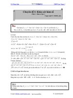 Chuyên đề Toán luyện thi đại học