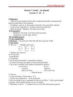 Giáo án Tiếng Anh 6 unit 2: At school