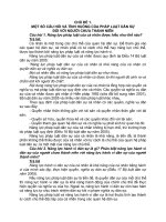 MỘT SỐ CÂU HỎI VÀ TÌNH HUỐNG CỦA PHÁP LUẬT DÂN SỰ ĐỐI VỚI NGƯỜI CHƯA THÀNH NIÊN