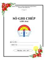 sổ theo dõi thi đua