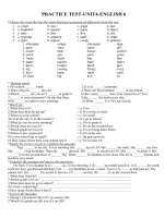 Bài tập unit 4 lớp 6 