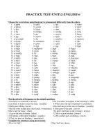 Bài tập unit 12 lớp 6 